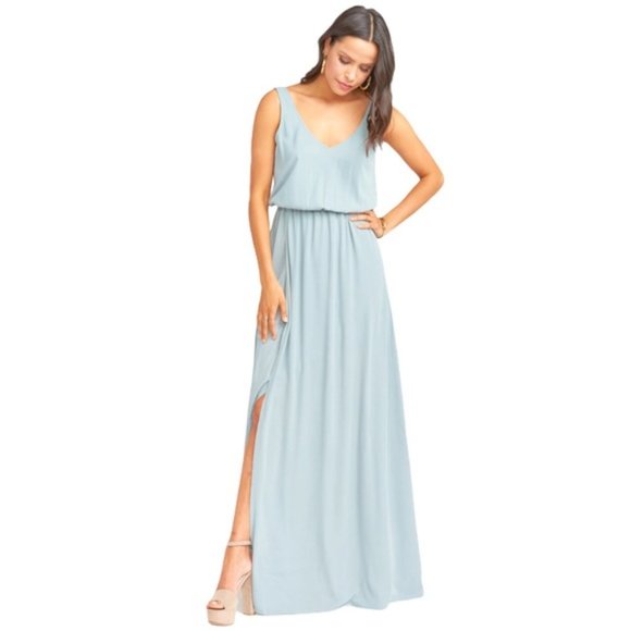 Show Me Your MuMu Dresses & Skirts - SMYM Kendall Show Me Your Mumu Crisp Sage Bridesmaid Maxi Dress Small NWT Bride